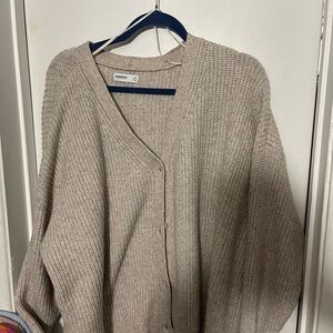 Sonoma Cream Cardigan Chunky Knit Sweater